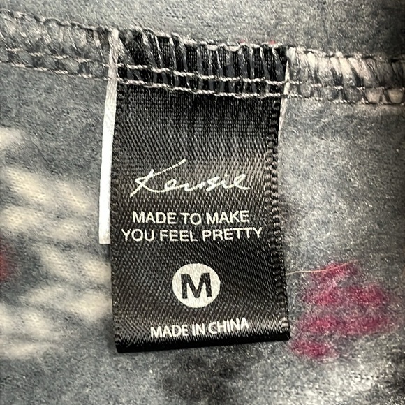 Kensie One Piece Microfleece Hooded Onesie Lounge Pajamas M - Picture 14 of 16